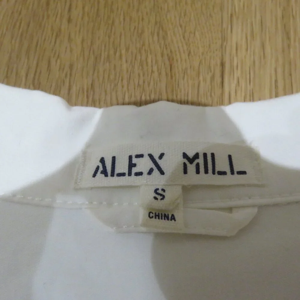 ALEX MILL Expedition Romper Jumpsuit in White Ecru Minimalist Quiet Luxury Sz S - Picture 14 of 15